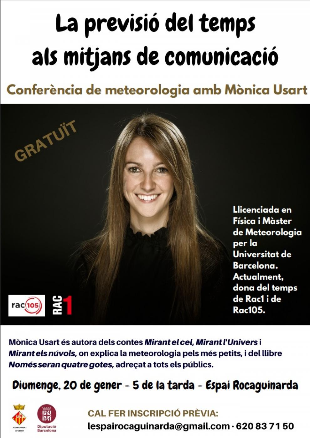 Conferència de meteorologia amb Mònica Usart: